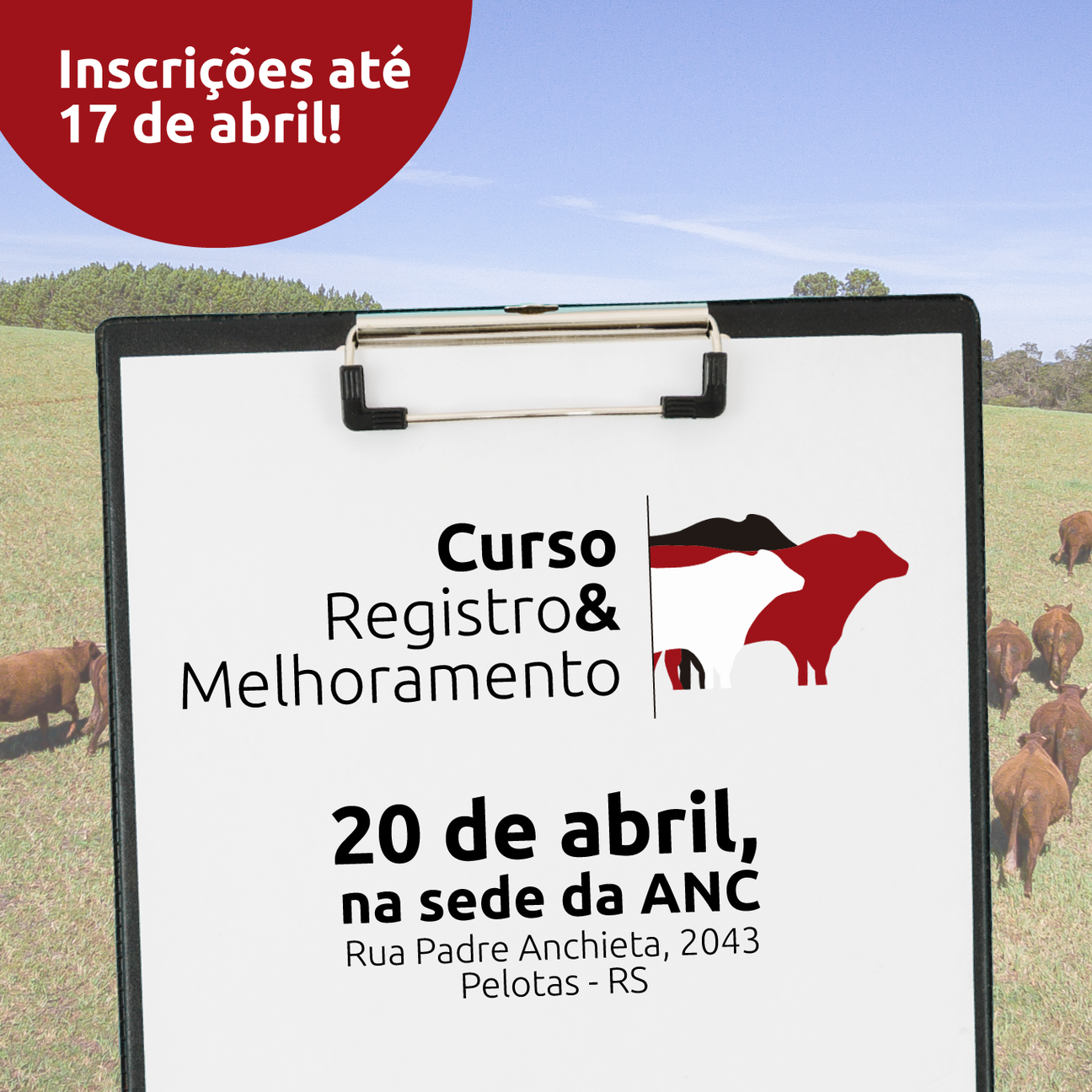 ANC promove curso de registro e melhoramento no mês de abril - Imagem
