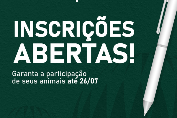 ANC dá início a inscrições de animais para a 46ª Expointer