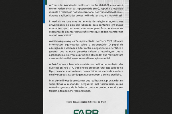 Nota de apoio à FPA