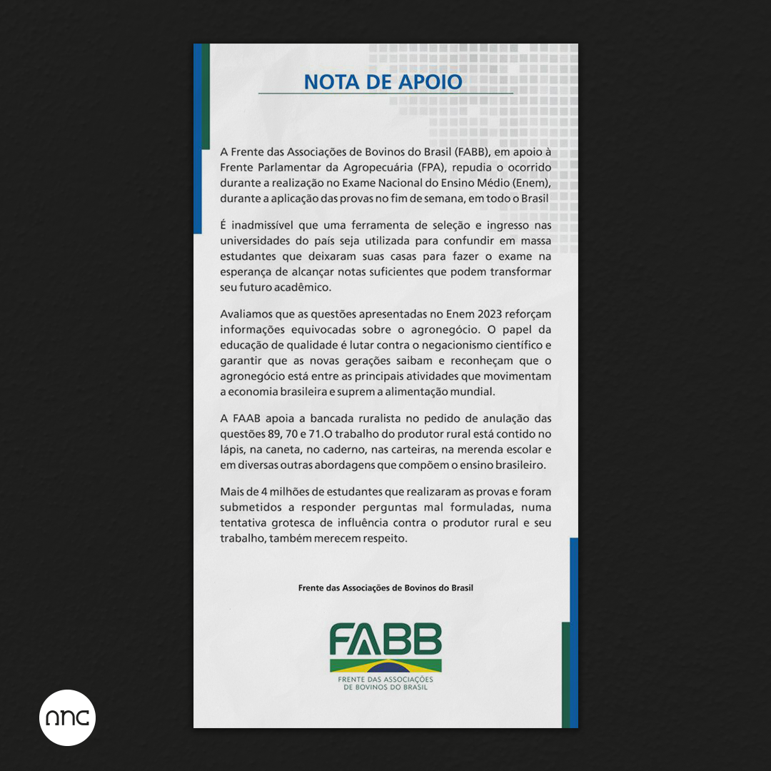 Nota de apoio à FPA - Imagem