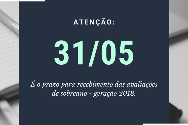 Avaliações de sobreano - Geração 2018
