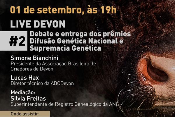 Devon abre série de lives da ANC com raças de gado de corte sobre melhoramento genético